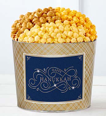 Hanukkah Popcorn Tins Hanukkah Food Gifts The Popcorn Factory